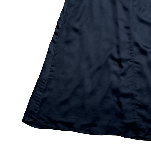 For Love & Lemons Black Satin Yori Midi Dress US M - Picture 4 of 10